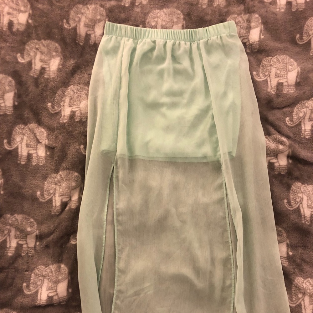 Ice blue skirt